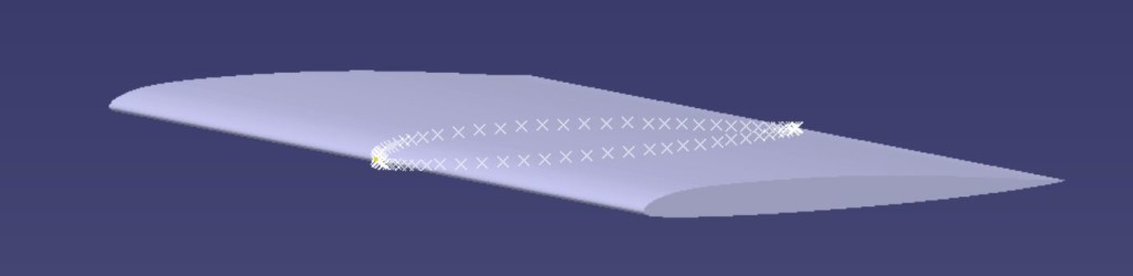 Rappresentazione del profilo alare Boeing Vertol VR-15, mediante software CAD